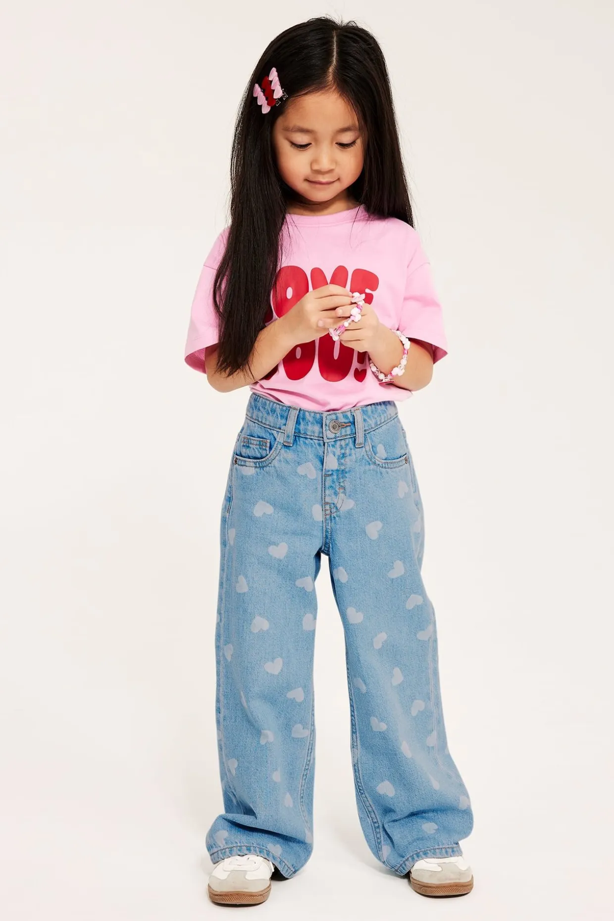 Dżinsy wide mid waist