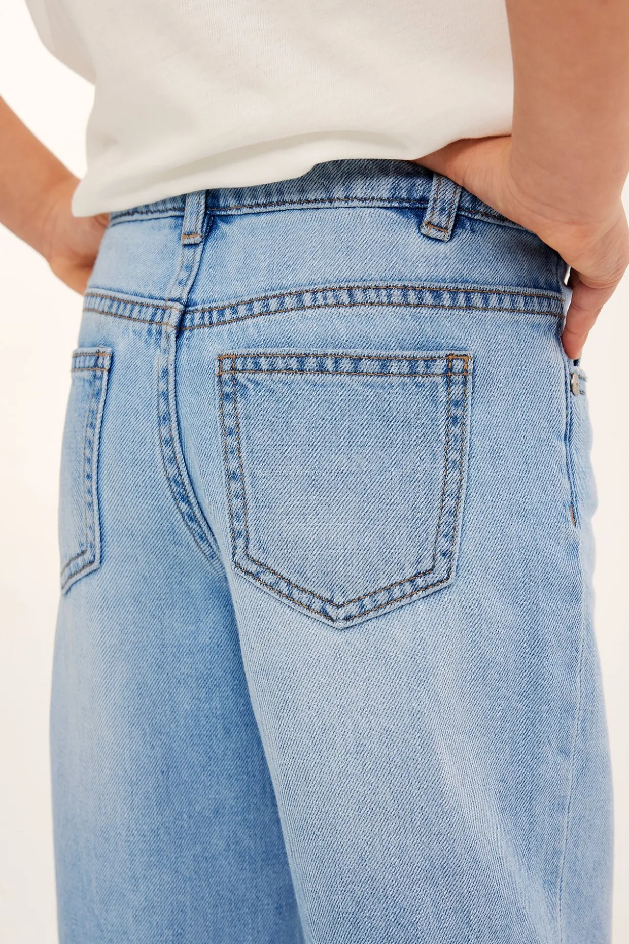 Dżinsy wide mid waist