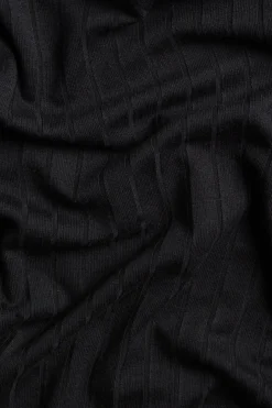 Długi prążkowany t-shirt