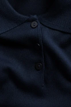 Dzianinowa koszulka polo z krótkim rękawem
