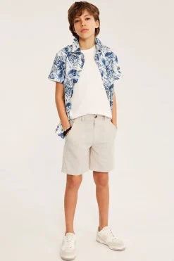 Eleganckie szorty z mieszanki lnu