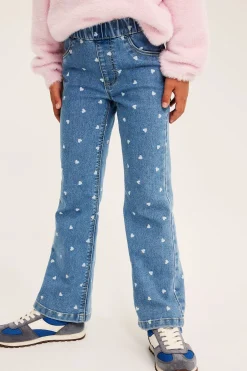 Jegginsy we wzory, o kroju bootcut