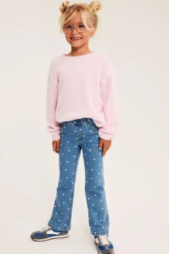 Jegginsy we wzory, o kroju bootcut