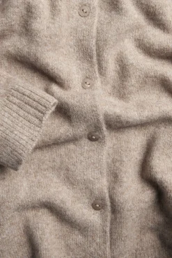 Kardigan z dzianiny o drobnym splocie