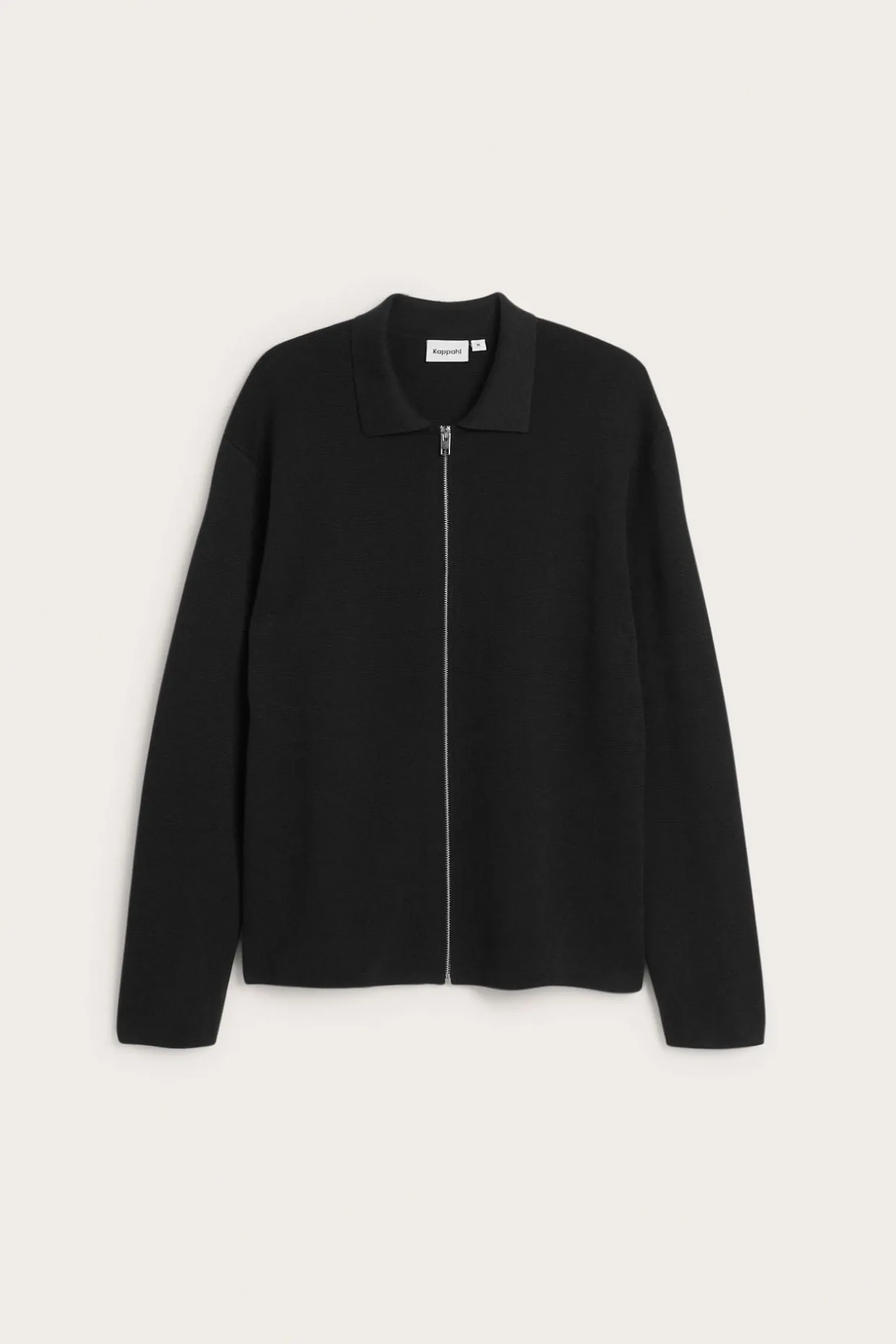 Kardigan z dzianiny, z zamkiem błyskawicznym