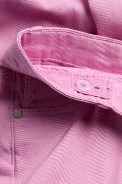 Kolorowe dżinsy z twillu, model bootcut