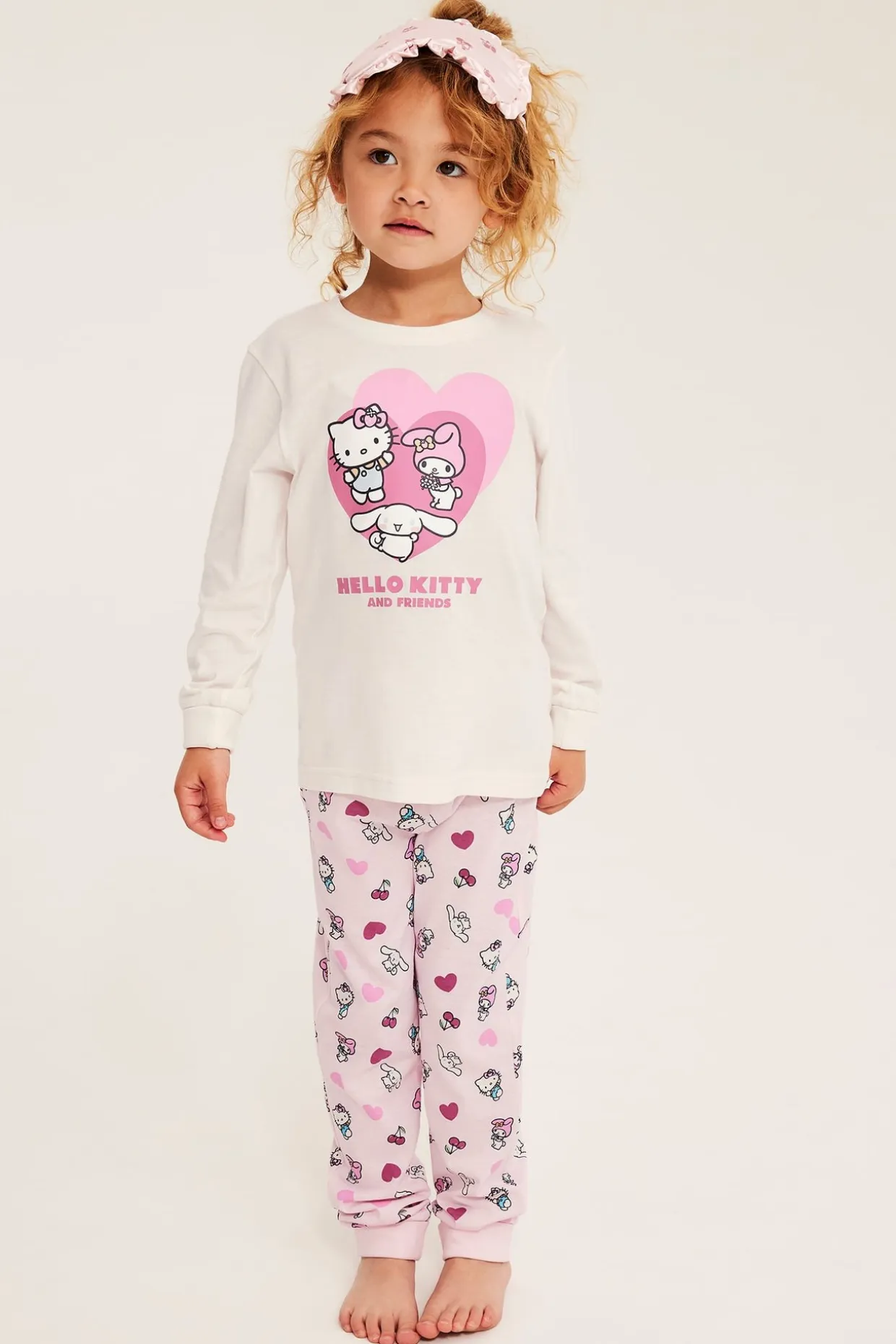 Komplet piżamowy z długimi rękawami, z Hello Kitty