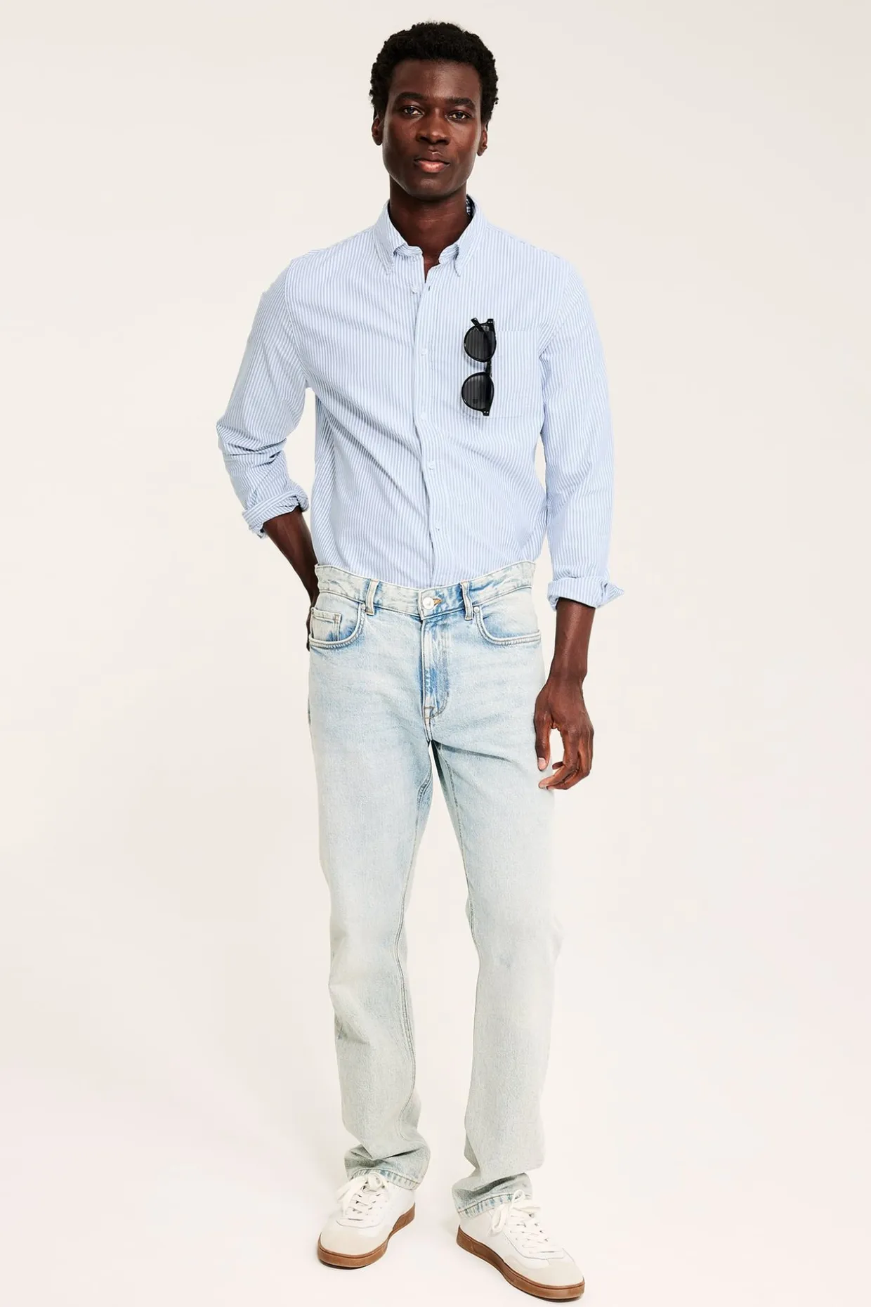 Koszula oxford w paski, regular fit