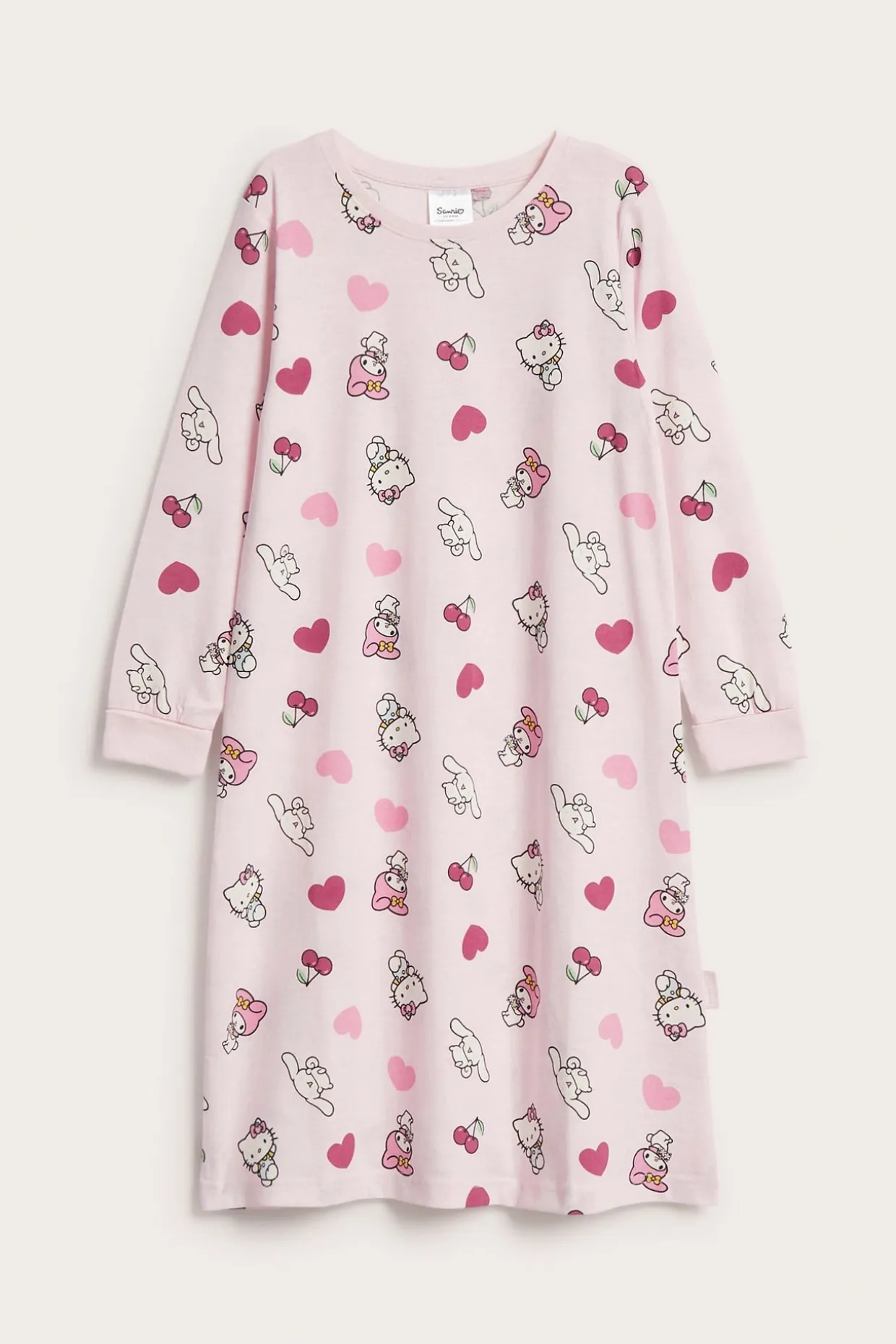 Koszulka nocna z bawełnianej dzianiny, z Hello Kitty