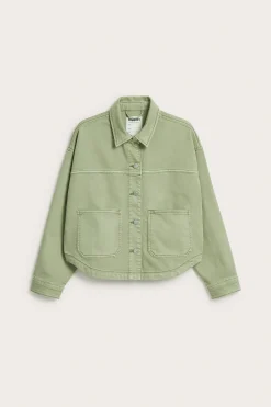 Kurtka ze spranej bawełny twill