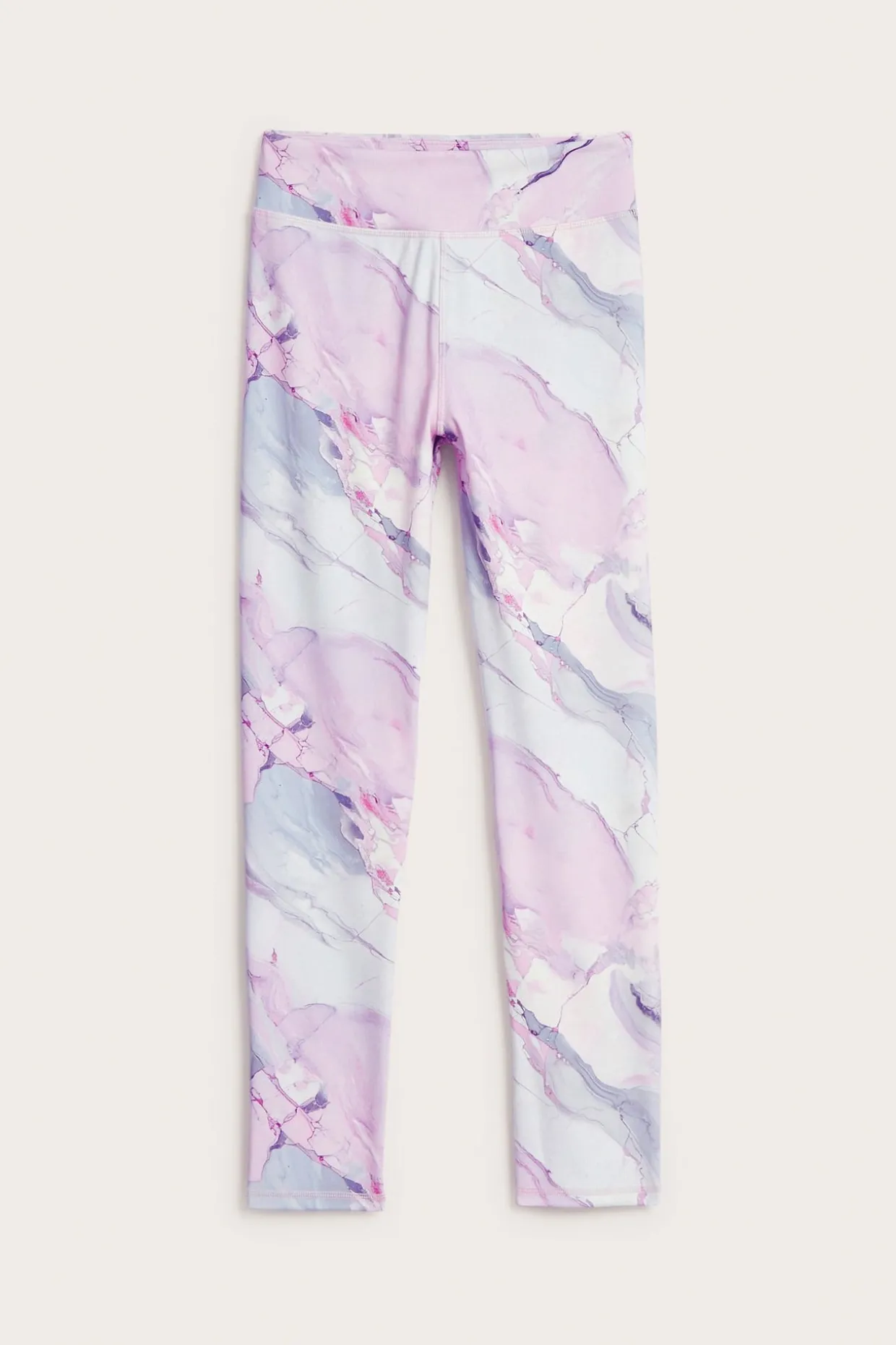 Legginsy do ćwiczeń, we wzór marmurkowy