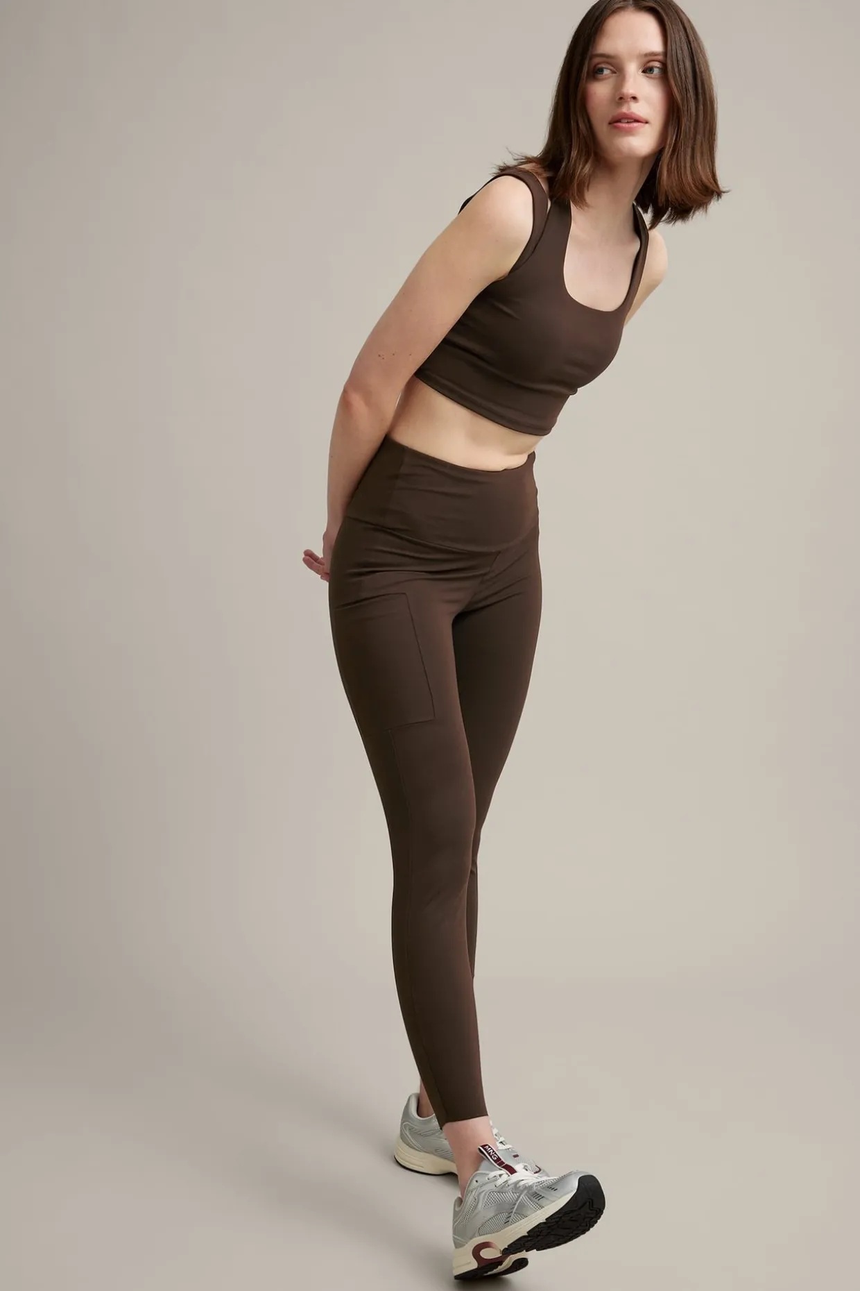 Legginsy do ćwiczeń, z kieszenią