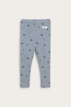 Legginsy we wzory, z wełny merino