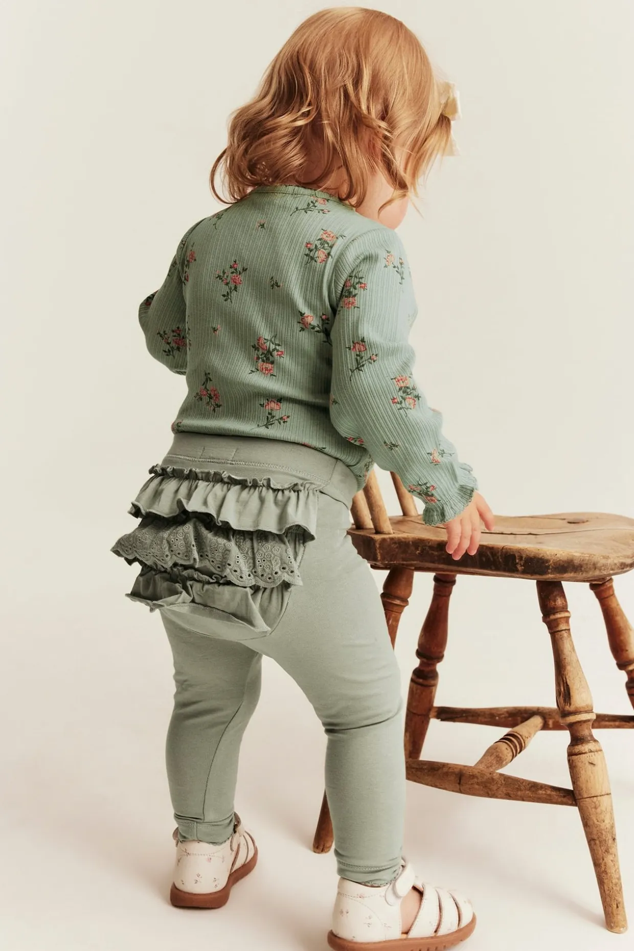 Legginsy z falbaną