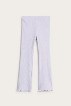 Legginsy z rozszerzanymi nogawkami, z bawełnianego trykotu