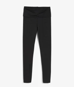 Legginsy z wywijanym pasem