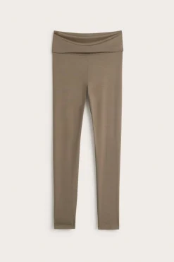 Legginsy z wywijanym pasem
