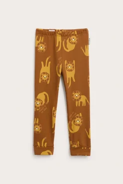 Legginsy z wzorem w lwy