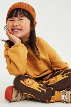 Legginsy z wzorem w lwy