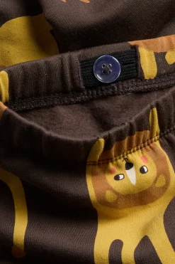 Legginsy z wzorem w lwy