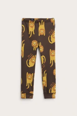Legginsy z wzorem w lwy