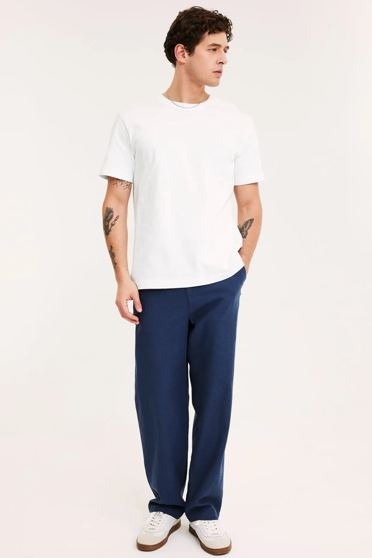 Luźny t-shirt z bawełny