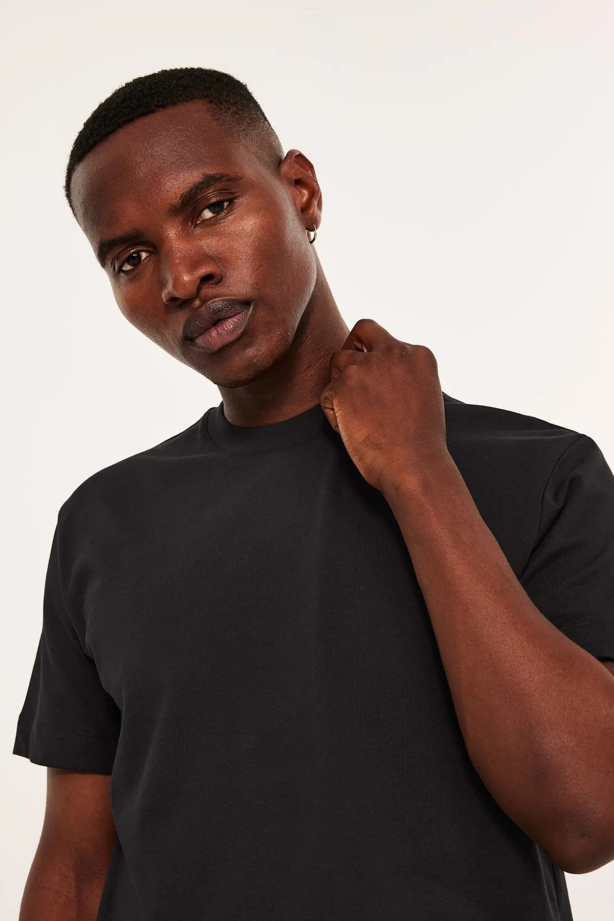 Luźny t-shirt z bawełny