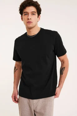 Luźny t-shirt z bawełny