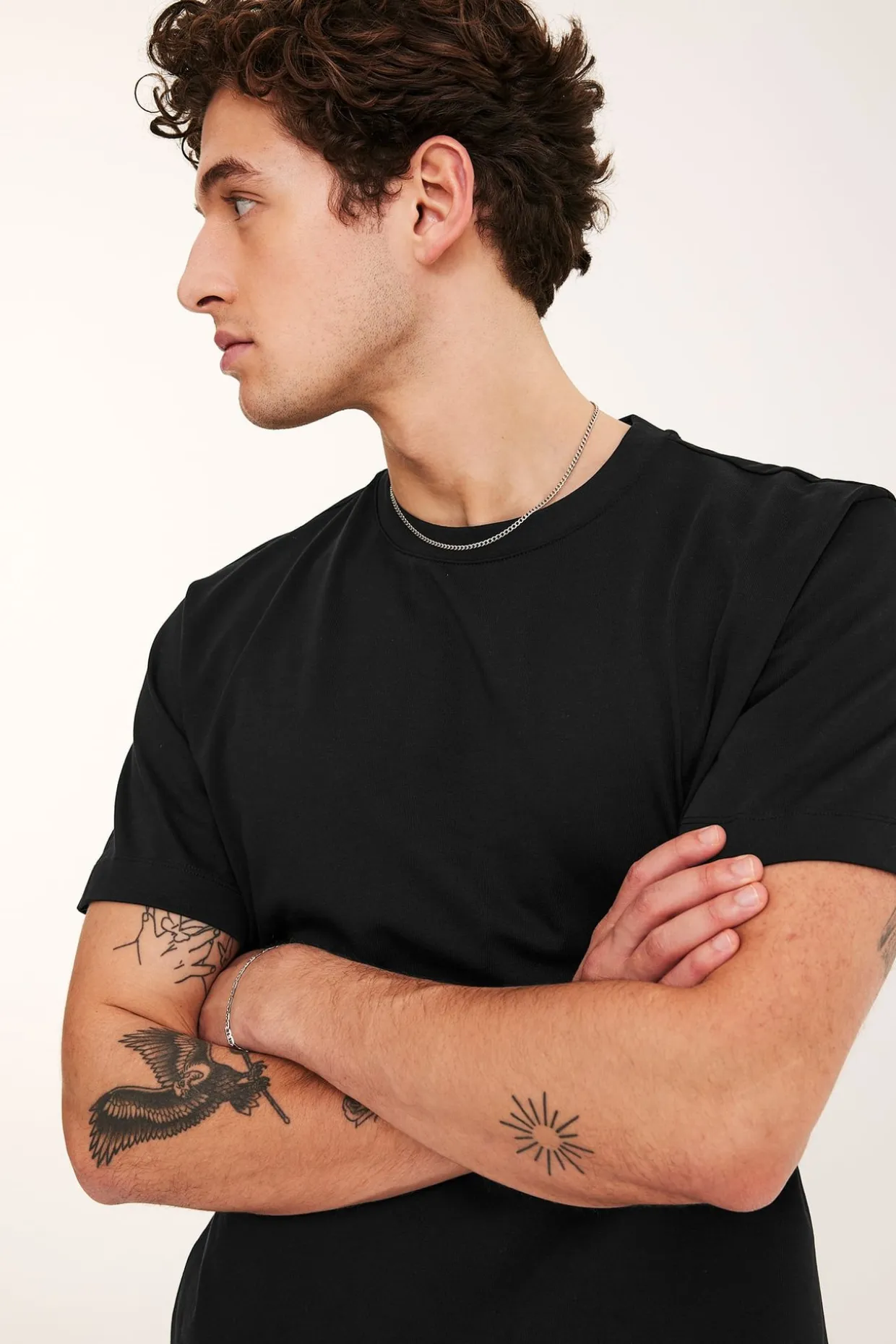 Luźny t-shirt z bawełny