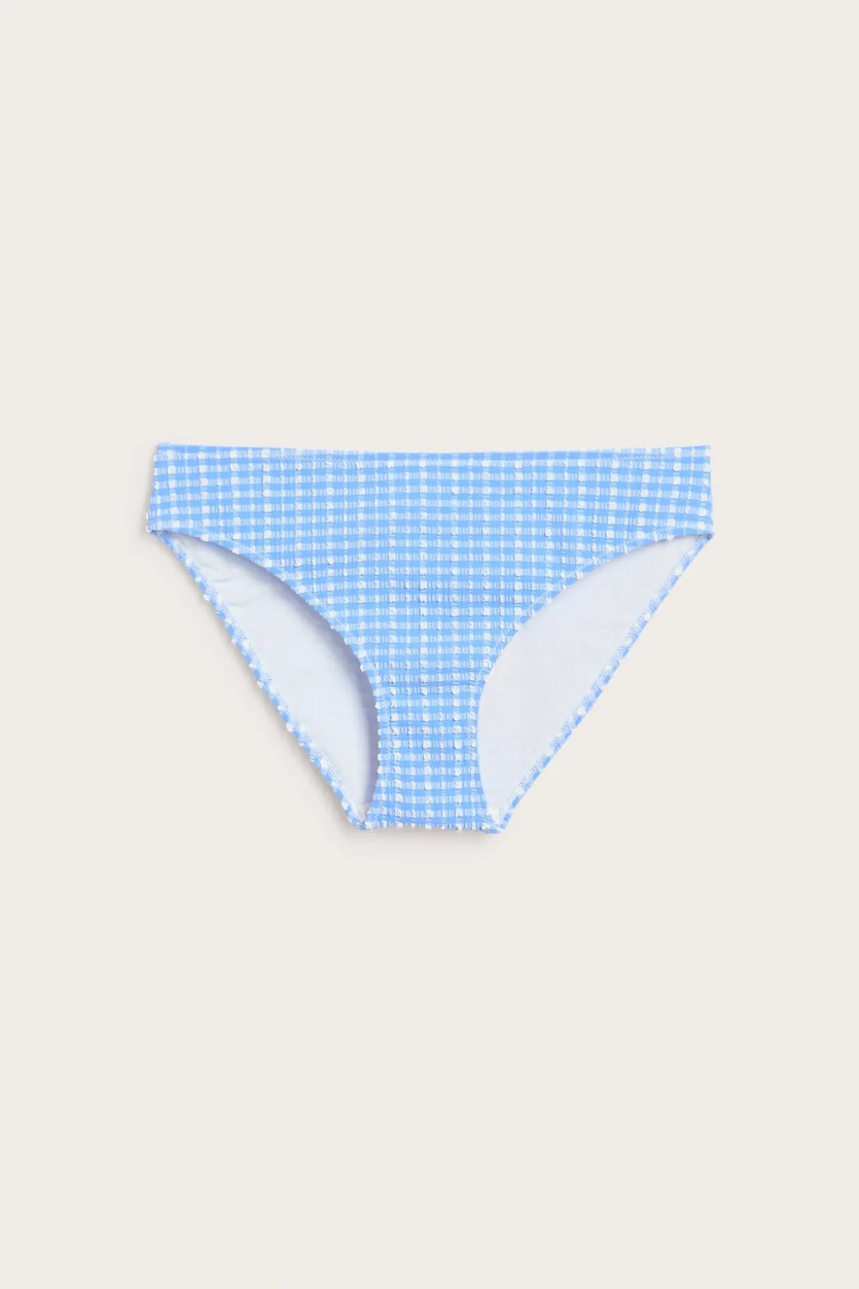 Majtki biodrówki od bikini, w kratę
