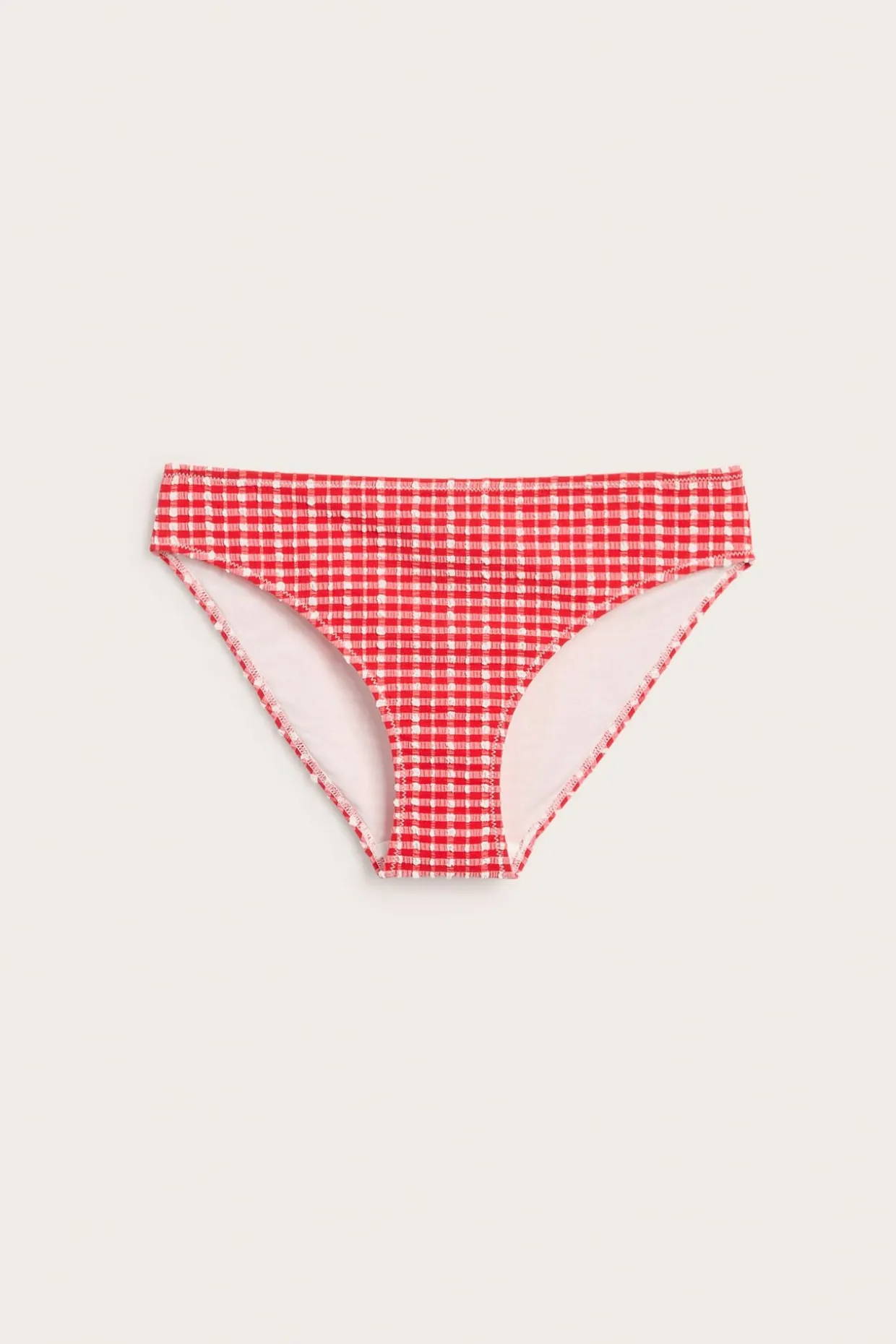 Majtki biodrówki od bikini, w kratę