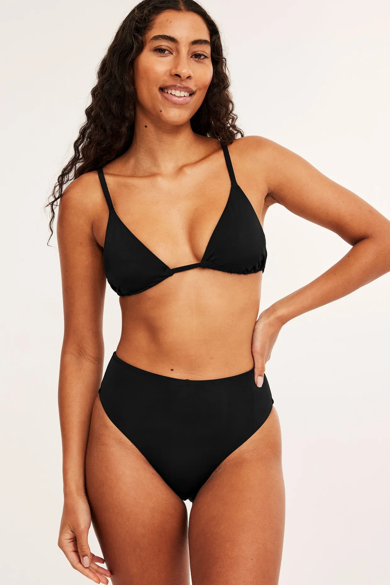 Majtki od bikini, z wysokim stanem