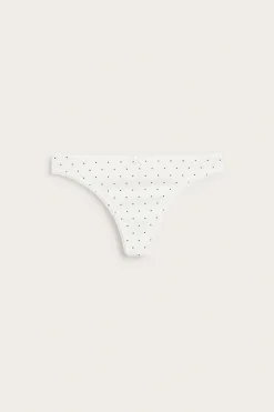 Majtki stringi z pointelle