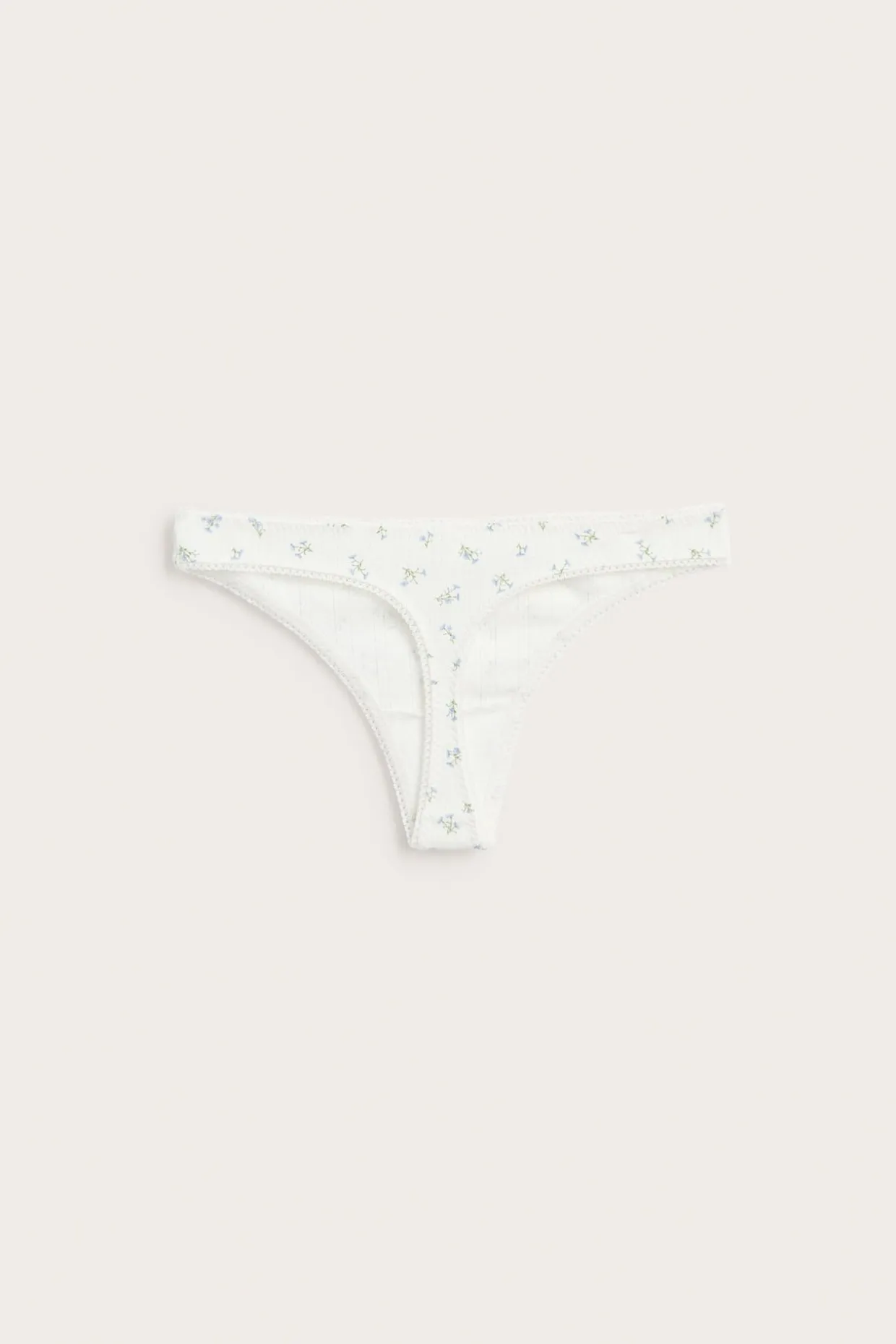 Majtki stringi z pointelle