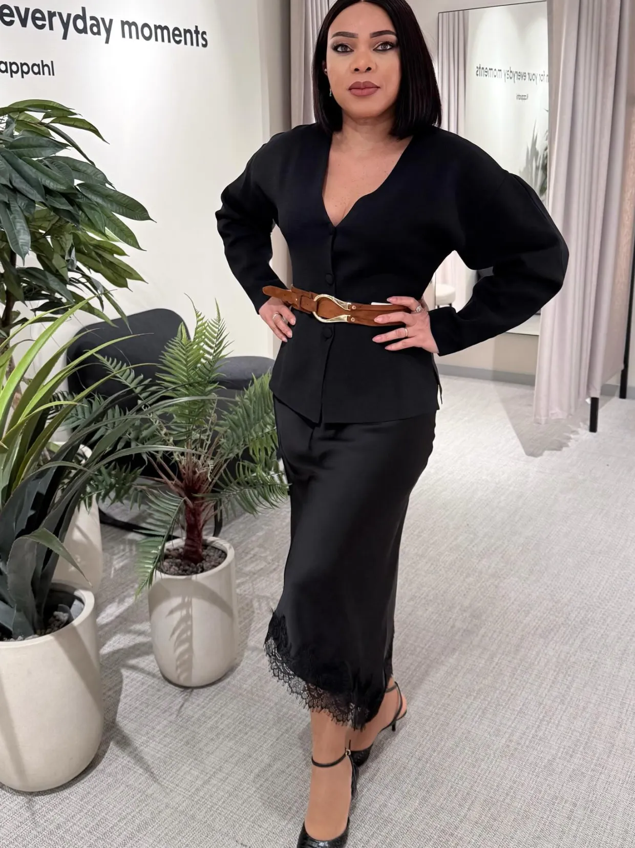 Pasek z imitacji zamszu
