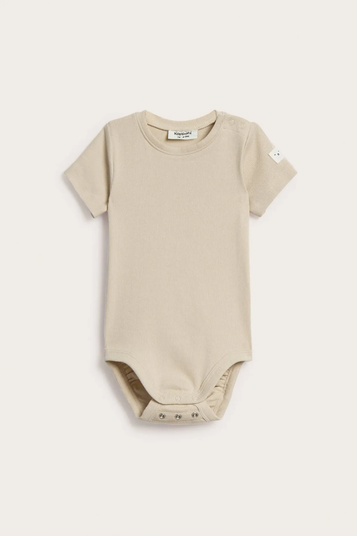 Prążkowane body z krótkimi rękawami