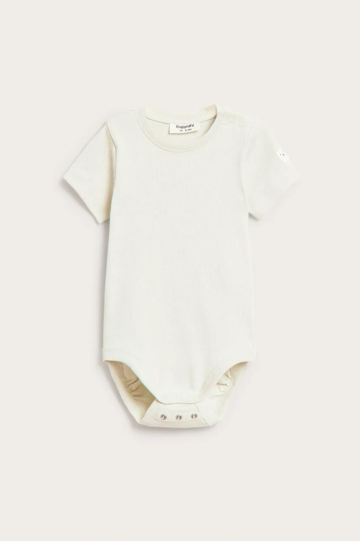 Prążkowane body z krótkimi rękawami