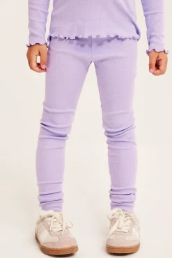 Prążkowane legginsy