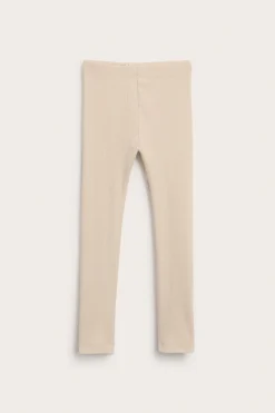 Prążkowane legginsy