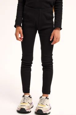 Prążkowane legginsy