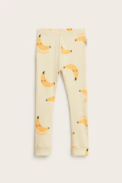 Prążkowane legginsy
