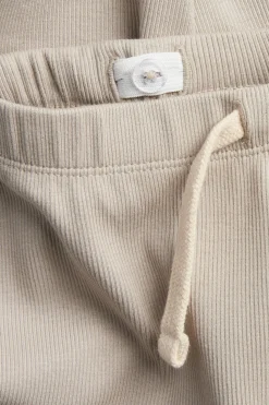 Prążkowane legginsy