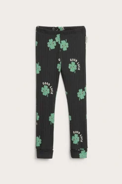 Prążkowane legginsy