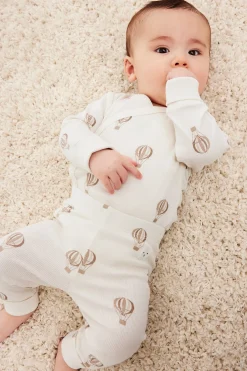 Prążkowane legginsy