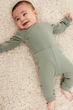 Prążkowane legginsy