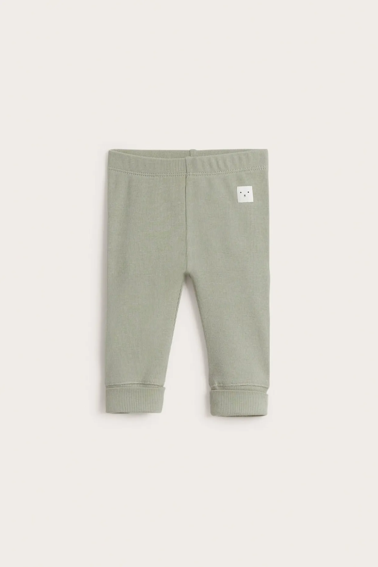 Prążkowane legginsy
