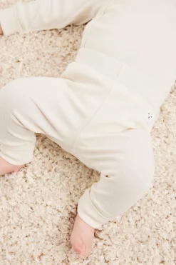 Prążkowane legginsy