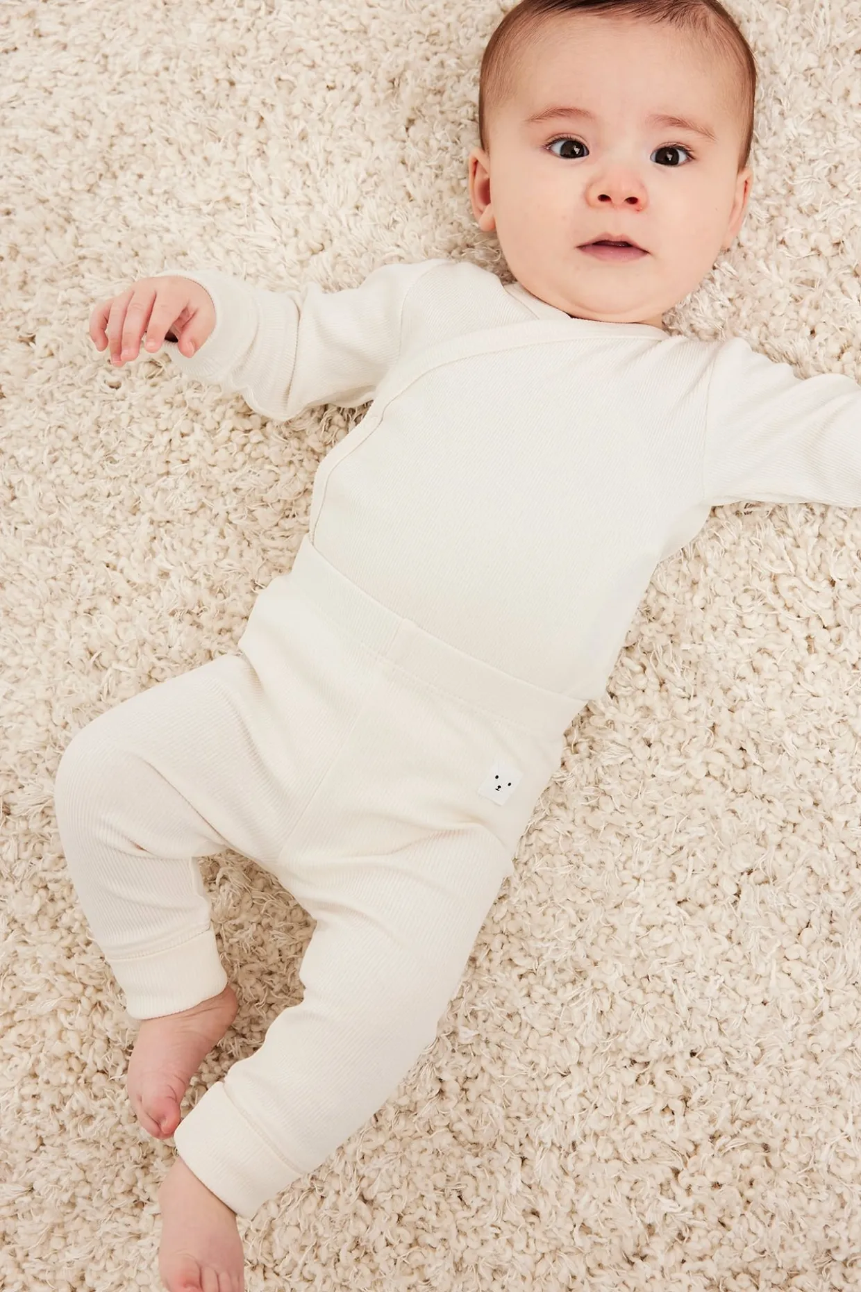Prążkowane legginsy