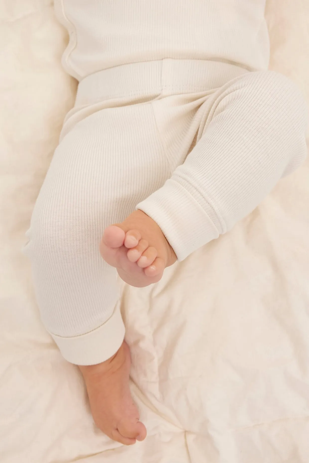 Prążkowane legginsy