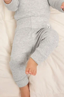 Prążkowane legginsy